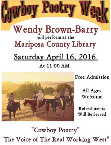 Cowboy Poetry Week 2016 poster
